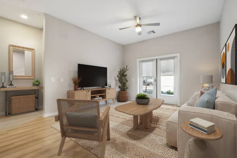 The Aston North Scottsdale apartments living room.
